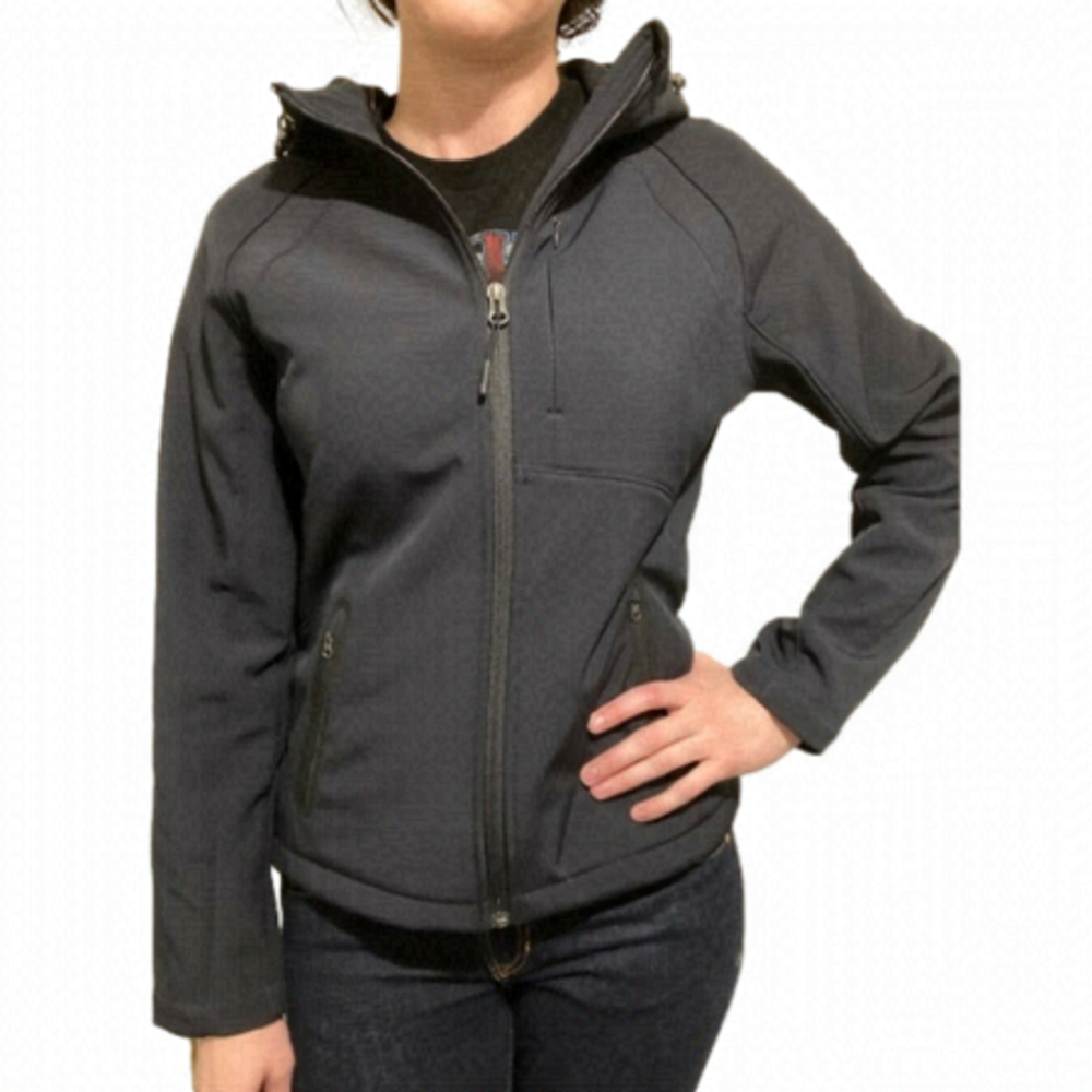 Lole SOFT SHELL FLEECE LINED WOMEN’S BLACK JACKET WITH HOOD - Size Small